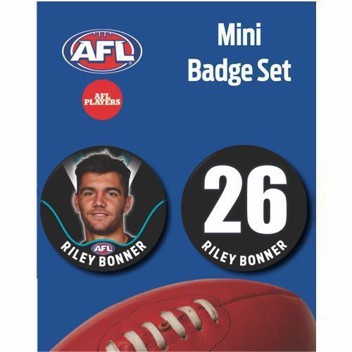 Mini Player Badge Set - Port Adelaide Power - Riley Bonner