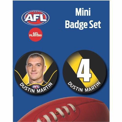 Mini Player Badge Set - Richmond Tigers - Dustin Martin