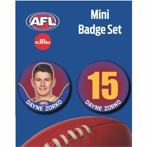 Mini Player Badge Set - Brisbane Lions - Dayne Zorko