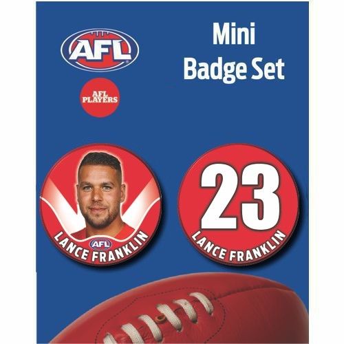 Mini Player Badge Set - Sydney Swans - Lance Franklin