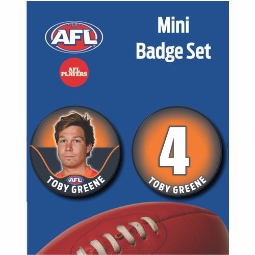 Mini Player Badge Set - GWS Giants - Toby Greene