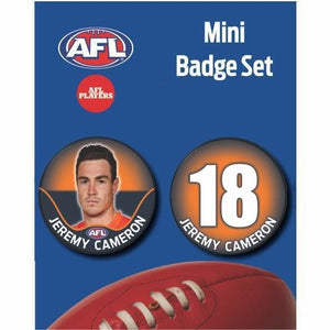 Mini Player Badge Set - GWS Giants - Jeremy Cameron