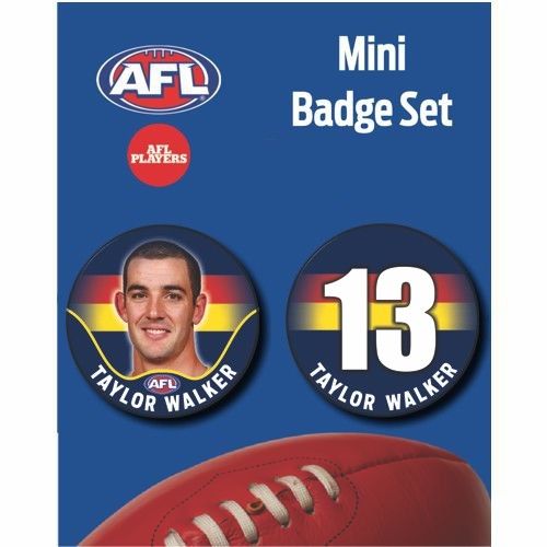 Mini Player Badge Set - Adelaide Crows - Taylor Walker