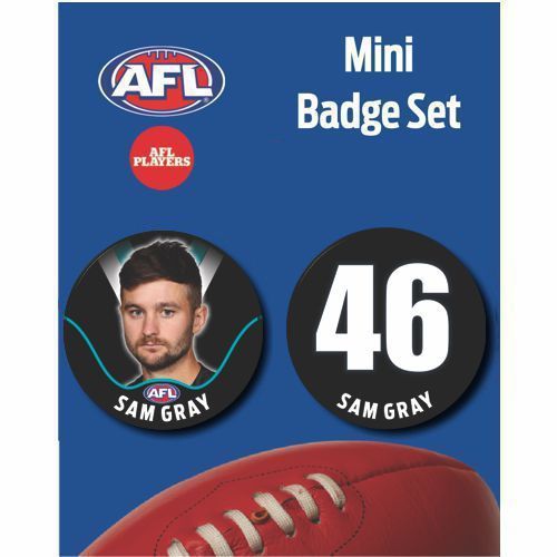 Mini Player Badge Set - Port Adelaide Power - Sam Gray