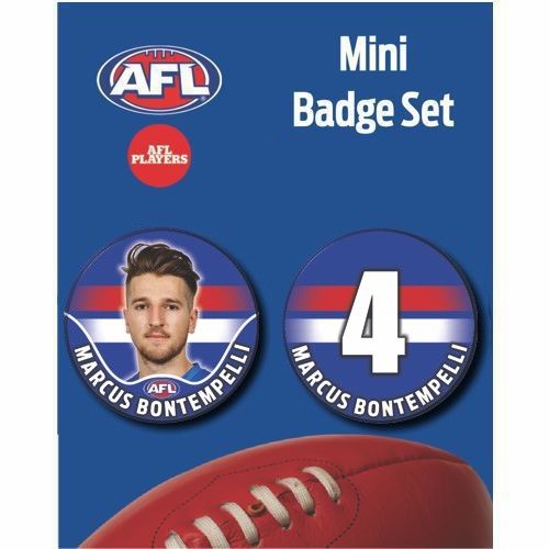 Mini Player Badge Set - Western Bulldogs - Marcus Bontempelli