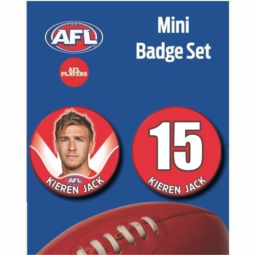 Mini Player Badge Set - Sydney Swans - Kieren Jack
