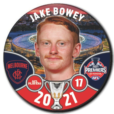 2021 AFL PREMIERS PLAYER BADGE - BOWEY, Jake