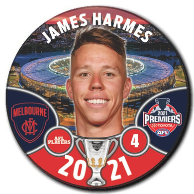2021 AFL PREMIERS PLAYER BADGE - HARMES, James