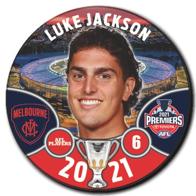 2021 AFL PREMIERS PLAYER BADGE - JACKSON, Luke