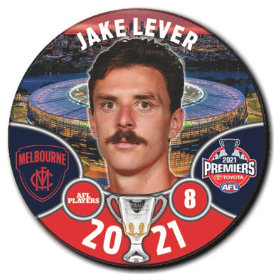 2021 AFL PREMIERS PLAYER BADGE - LEVER, Jake