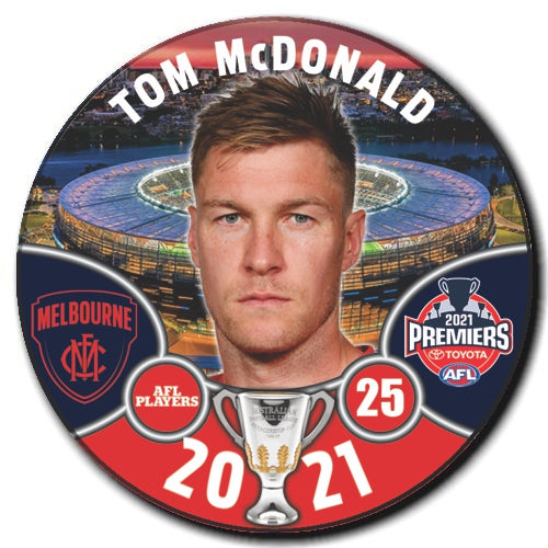 2021 AFL PREMIERS PLAYER BADGE - McDONALD, Tom