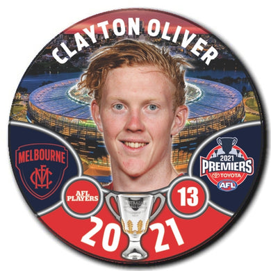 2021 AFL PREMIERS PLAYER BADGE - OLIVER, Clayton