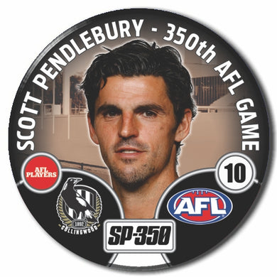 2022 AFL Commemorative Badge - Scott Pendlebury 350th AFL Game