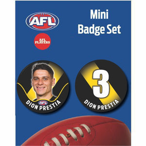 Mini Player Badge Set - Richmond Tigers - Dion Prestia