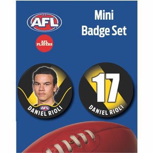 Mini Player Badge Set - Richmond Tigers - Daniel Rioli