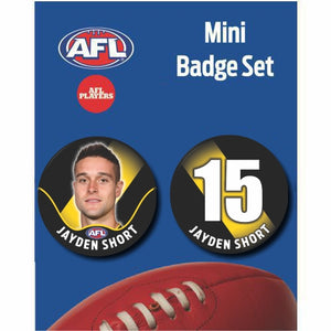 Mini Player Badge Set - Richmond Tigers - Jayden Short