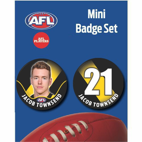 Mini Player Badge Set - Richmond Tigers - Jacob Townsend