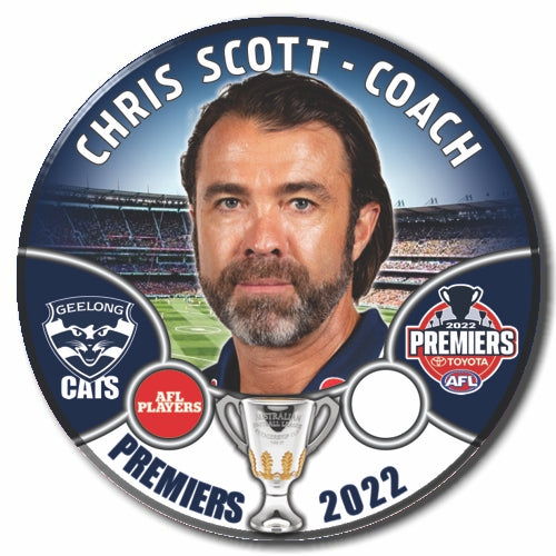 2022 AFL PREMIERS Geelong - SCOTT, Chris - COACH